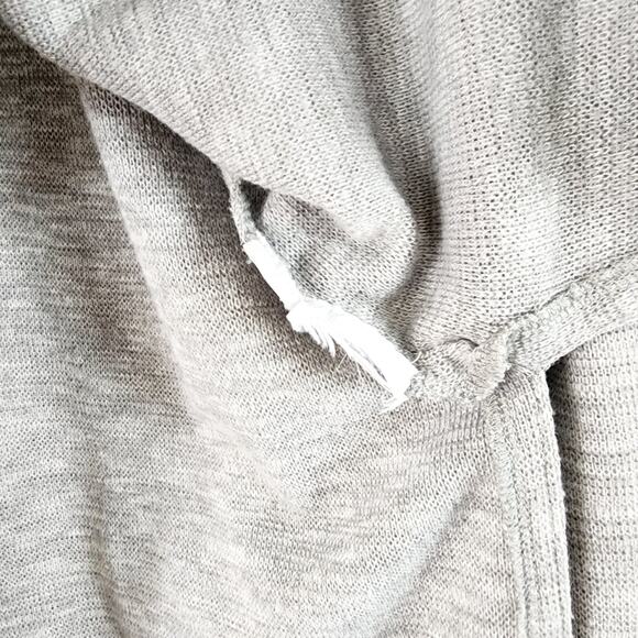 J. Crew Vintage Fleece Light Gray Stretch Knit Turtleneck Sweater Top S - Picture 8 of 9